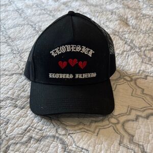 LLOVESICK Black Trucker Hat
